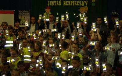 „Jesteś widoczny, jesteś bezpieczny” w Bieszkowie Dolnym.