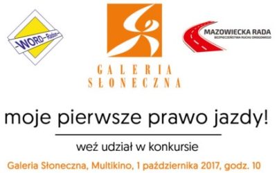 UWAGA KONKURS! – „MOJE PIERWSZE PRAWO JAZDY”