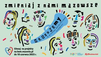 Baner głosowanie w budżecie obywatelskim mazowsza