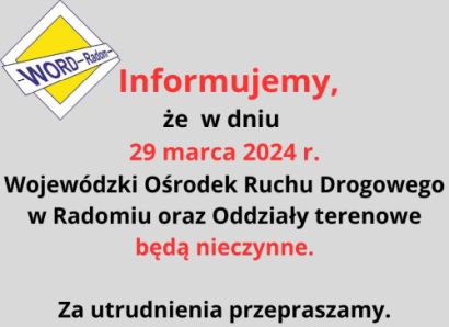 29 marca 2024 – nieczynne