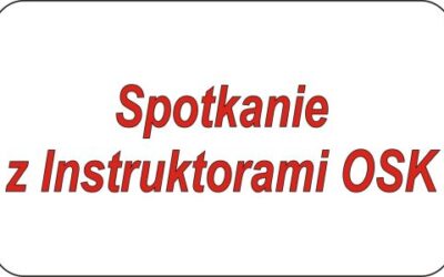 Zapraszamy instruktorów OSK na spotkanie